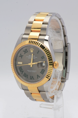 NEW Rolex Datejust 41 126333-0019 Wimbledon dial Oyster Two tone 2022+ full set