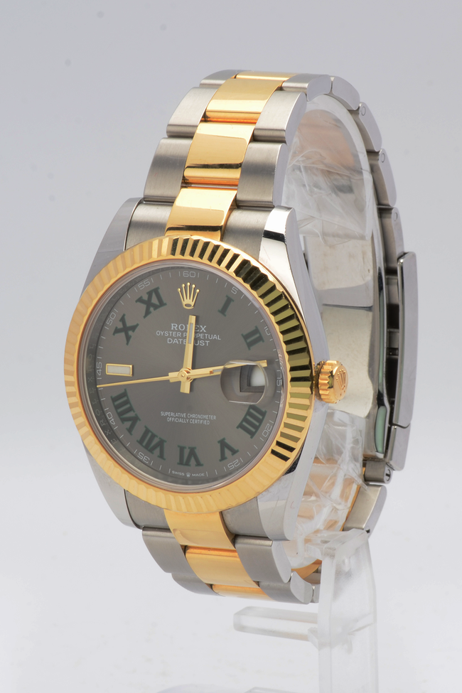 NEW Rolex Datejust 41 126333-0019 Wimbledon dial Oyster Two tone 2022+ full set