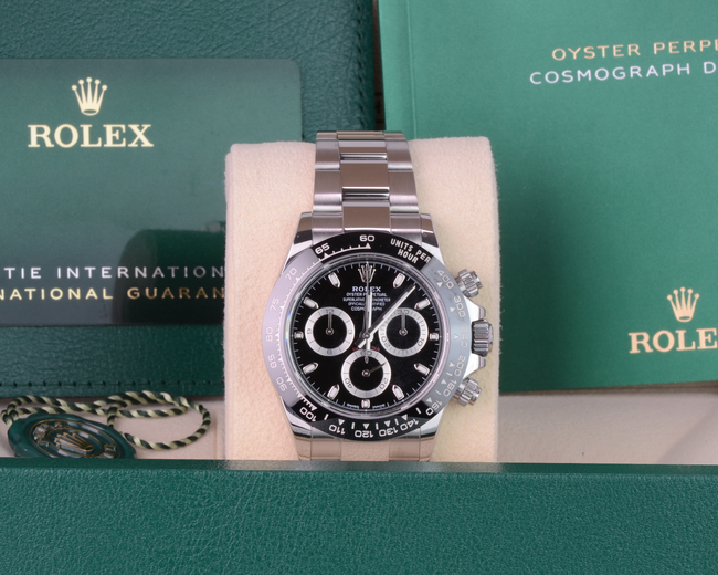 NEW Rolex Daytona 116500LN-0002 Oyster Bracelet 40mm Black Dial 2022+ Full Set