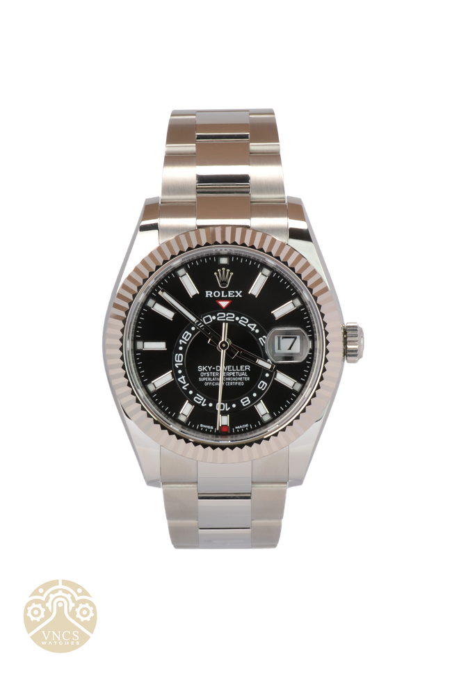 NEW Rolex Sky-Dweller 326934-0005 Oyster Bracelet 42mm Black Dial 2022 Full Set