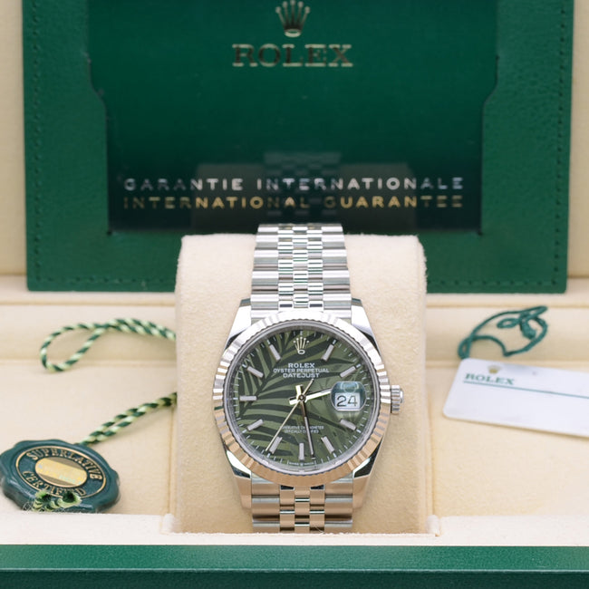 NEW Rolex Datejust-PalmGreen-Jubilee-126234-0047
