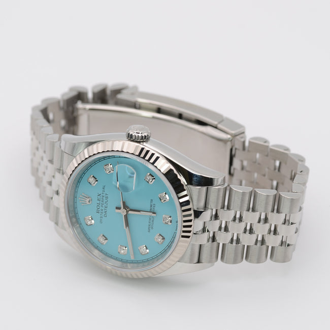 NEW Rolex Datejust-36mm-TiffanyAM-Dial-Jubilee-126234