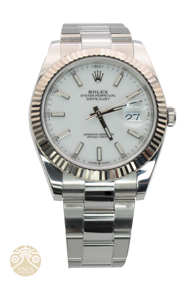 NEW Rolex Datejust-WhiteStick-Oyster-126334-003