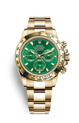 Rolex Daytona Cosmograph 116508 18k Yellow Gold Oyster Bracelet 40mm Green Dial