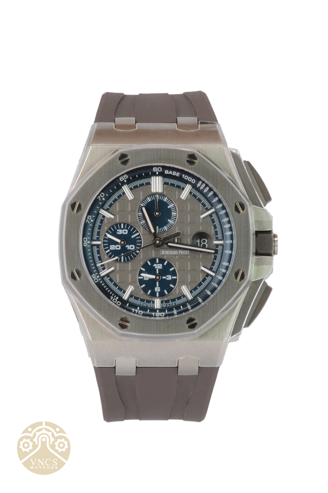New Audemars Piguet Royal Oak Offshore 44mm Grey Titanium Watch 2022 Full Set