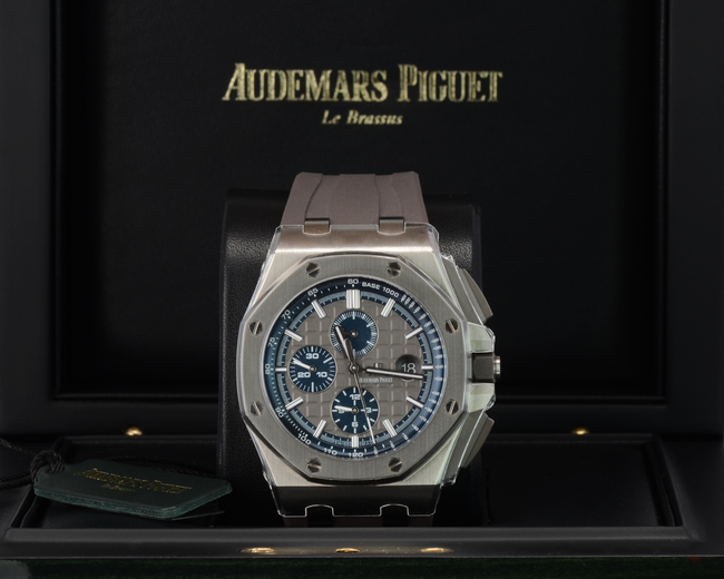 New Audemars Piguet Royal Oak Offshore 44mm Grey Titanium Watch 2022 Full Set