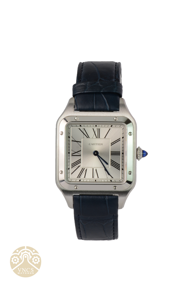 NEW-Cartier-Dumont-SilverDial-Blue-WSSA0022 2023 Full Set