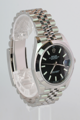 NEW Rolex Datejust 41mm 126300-0012 Black dial Jubilee 2022+ full set