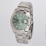 New Rolex Datejust 126334-0027 41mm Mint Green Dial 2022+ Full Set