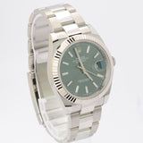 New Rolex Datejust 126334-0027 41mm Mint Green Dial 2022+ Full Set