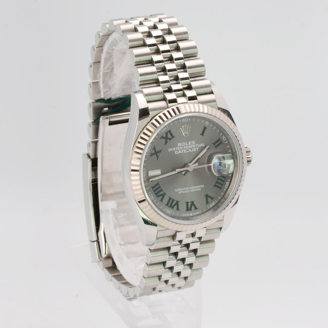 Rolex Datejust 36mm 126234-0045 Wimbledon Slate Dial Jubilee