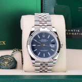 Rolex Datejust 126334-0032 Jubilee 41mm Blue Motif Dial 2022+ Full Set