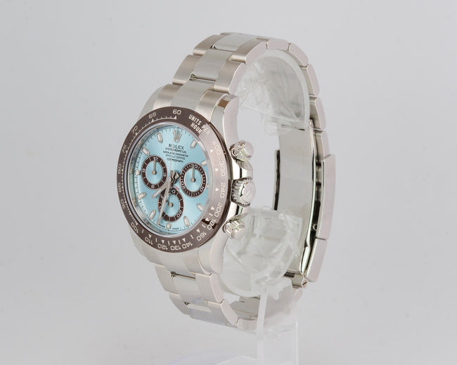 New Rolex Daytona 40mm 116506-0001 Platinum Ice Blue Dial Oyster 2022+ Full Set