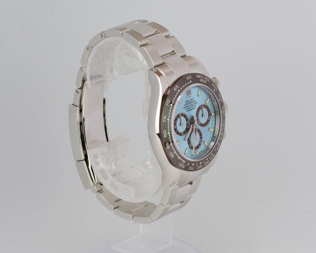 New Rolex Daytona 40mm 116506-0001 Platinum Ice Blue Dial Oyster 2022+ Full Set