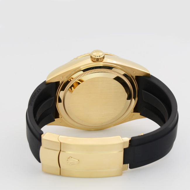 NEW Rolex Skydweller-Yellowgold-Blackdial-Oysterflex-326238-0009