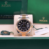 NEW Rolex Sky-Dweller 326933 Two Tone Black Dial 2022+ Full Set