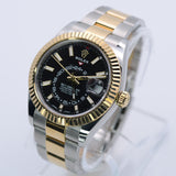 NEW Rolex Sky-Dweller 326933 Two Tone Black Dial 2022+ Full Set