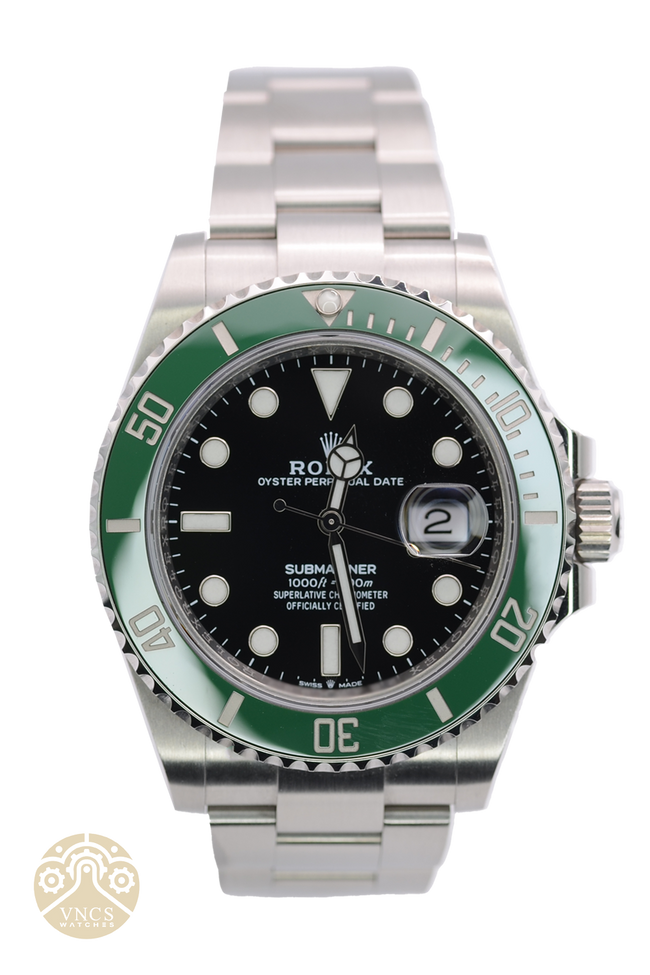 NEW Rolex Submariner 126610LV-0002 Kermit Black Dial Green Bezel 2022+ Full Set