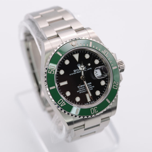 NEW Rolex Submariner 126610LV-0002 Kermit Black Dial Green Bezel 2022+ Full Set