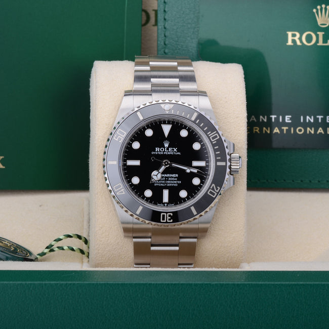 NEW Rolex Submariner 124060-0001 No Date 41mm Black Dial Oyster 2023 Full Set