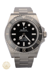 NEW Rolex Submariner 124060-0001 No Date 41mm Black Dial Oyster 2023 Full Set