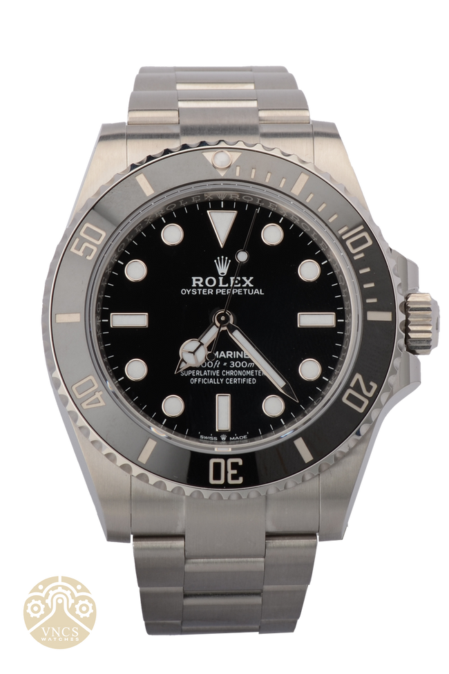 NEW Rolex Submariner 124060-0001 No Date 41mm Black Dial Oyster 2023 Full Set