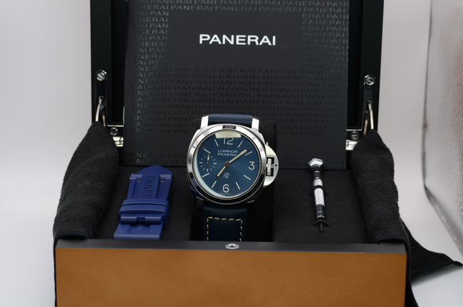 Panerai Luminor Blu-Mare PAM01085 44mm Blue Dial 2022 New Full Set