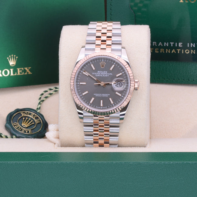 Rolex Datejust 126231-0013 36mm Rhodium Dial Two Tone 2021 Full Set