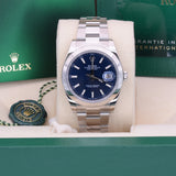 NEW Rolex Datejust-BlueStick-Smooth-Oyster-126300-0001