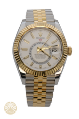 NEW Rolex Skydweller-Twotone-White-Jubilee-326933-0010