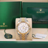 NEW Rolex Skydweller-Twotone-White-Jubilee-326933-0010