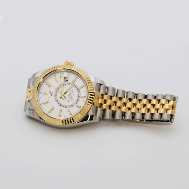 NEW Rolex Skydweller-Twotone-White-Jubilee-326933-0010