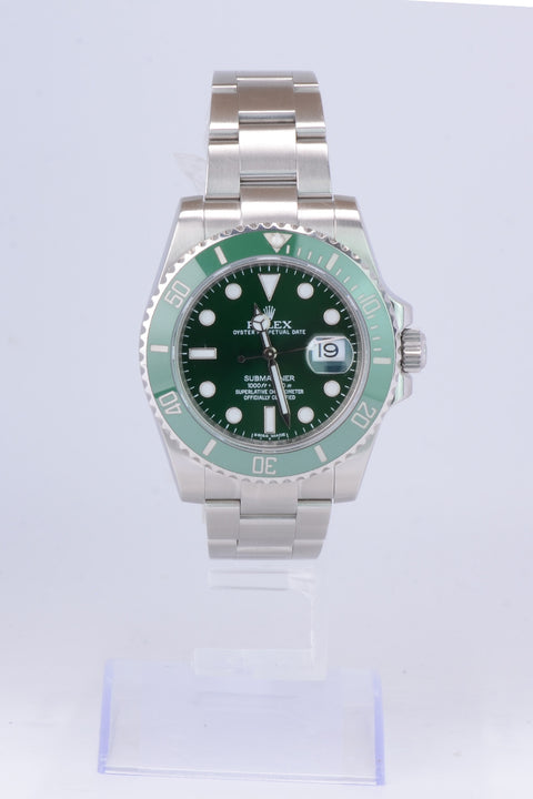 Rolex Submariner Date 116610LV Green Dial Hulk