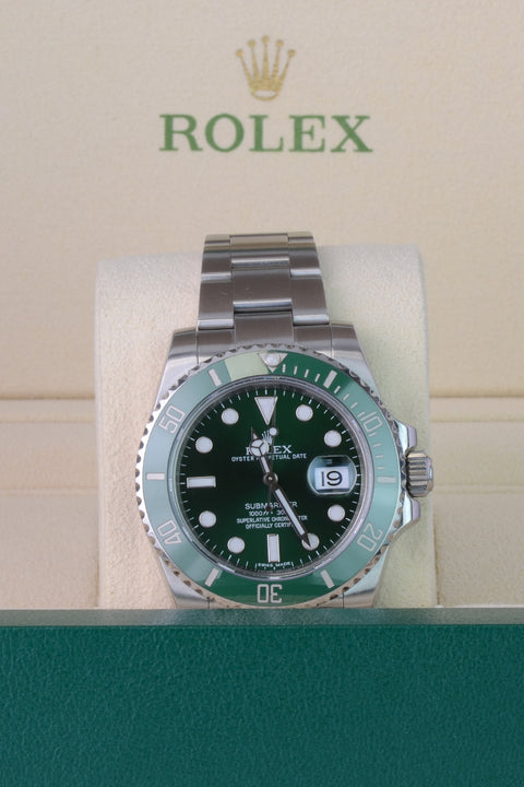 Rolex Submariner Date 116610LV Green Dial Hulk