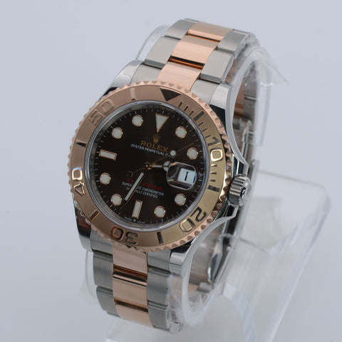New Rolex Yacht Master 40mm Everose gold Oyster Chocolate Dial 2022+ full set