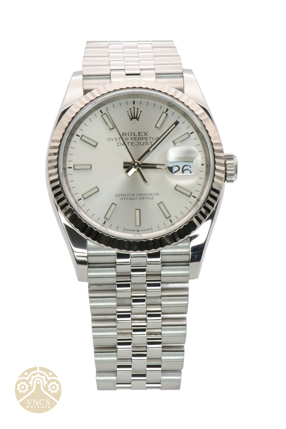 NEW Rolex Datejust 126234-0013 Jubilee 36mm Silver Stick