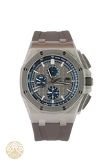 New Audemars Piguet Royal Oak Offshore 44mm Grey Titanium Watch 2022 Full Set
