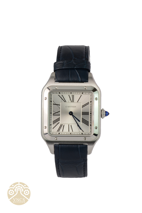 NEW-Cartier-Dumont-SilverDial-Blue-WSSA0022 2023 Full Set