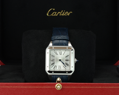 NEW-Cartier-Dumont-SilverDial-Blue-WSSA0022 2023 Full Set