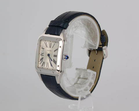 NEW-Cartier-Dumont-SilverDial-Blue-WSSA0022 2023 Full Set