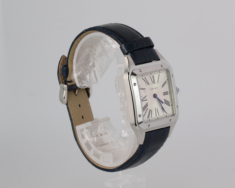 NEW-Cartier-Dumont-SilverDial-Blue-WSSA0022 2023 Full Set