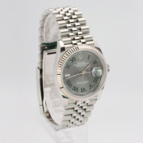 Rolex Datejust 36mm 126234-0045 Wimbledon Slate Dial Jubilee 