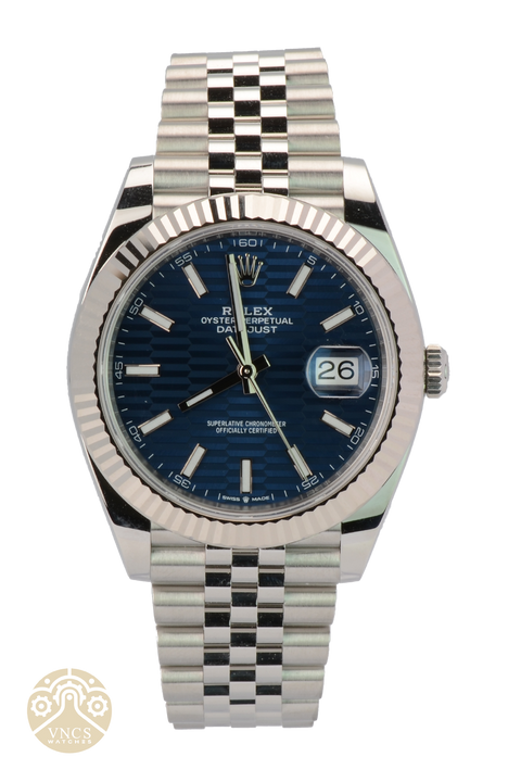 Rolex Datejust 126334-0032 Jubilee 41mm Blue Motif Dial 2022+ Full Set