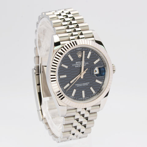 Rolex Datejust 126334-0032 Jubilee 41mm Blue Motif Dial 2022+ Full Set