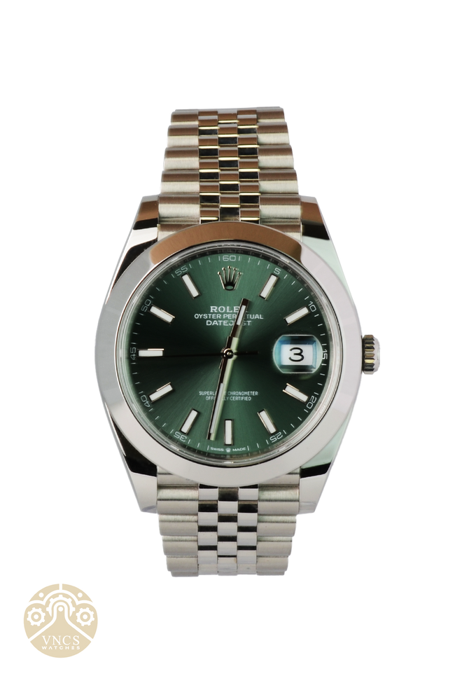 Buy Genuine Used Rolex Datejust 36 126234 Watch - Olive Green Palm Motif  Dial | SKU 6527