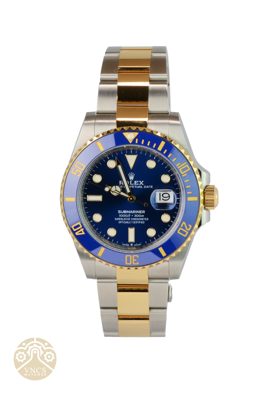 Two tone blue face submariner hot sale
