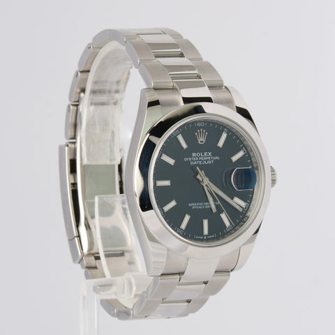 NEW Rolex Datejust-BlueStick-Smooth-Oyster-126300-0001